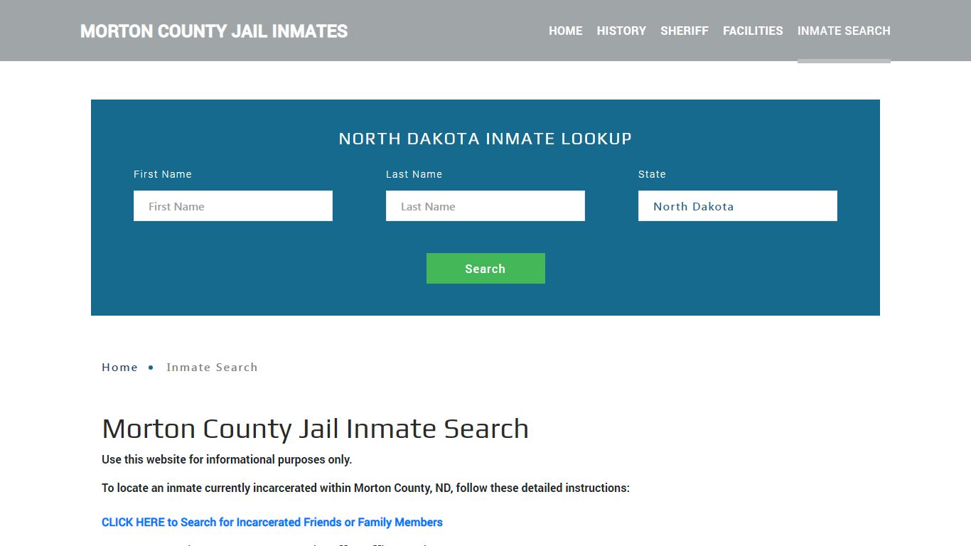 Morton County, ND Detainee Lookup